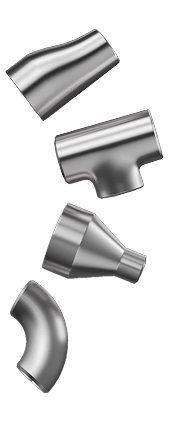 Złączki spawane doczołowo ze stali nierdzewnej od Sunmark Stainless do zastosowań przemysłowych i zakładów we Włoszech.